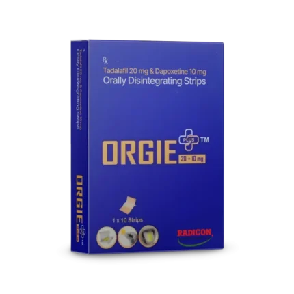 Orgie Plus 20+10 Mg Tadalafil+Dapoxetine Oral Strips