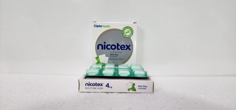 Nicotex nicotine gum mint flavor