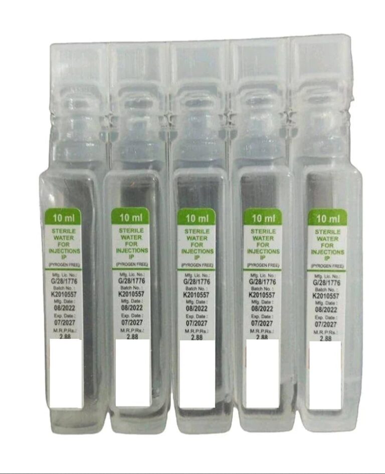 Sterile water injection