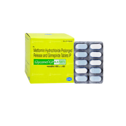 Glimepiride 0.5 mg+ Metformin 1000 mg