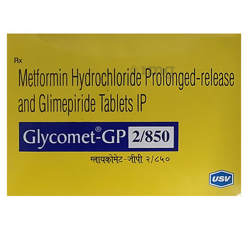 Glimepiride 2 mg+ Metformin 850 mg