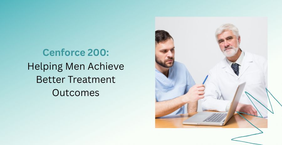 Cenforce 200 sildenafil tablets for erectile dysfunction treatment, highlighting treatment outcomes, dosage guidance, benefits, side effects, safety precautions, and men's sexual health support.