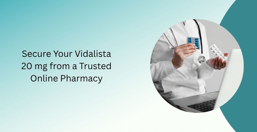 Vidalista 20 mg tablets containing Tadalafil for erectile dysfunction treatment with dosage guidance, long-lasting benefits, safety information, side effects, and trusted online pharmacy purchase